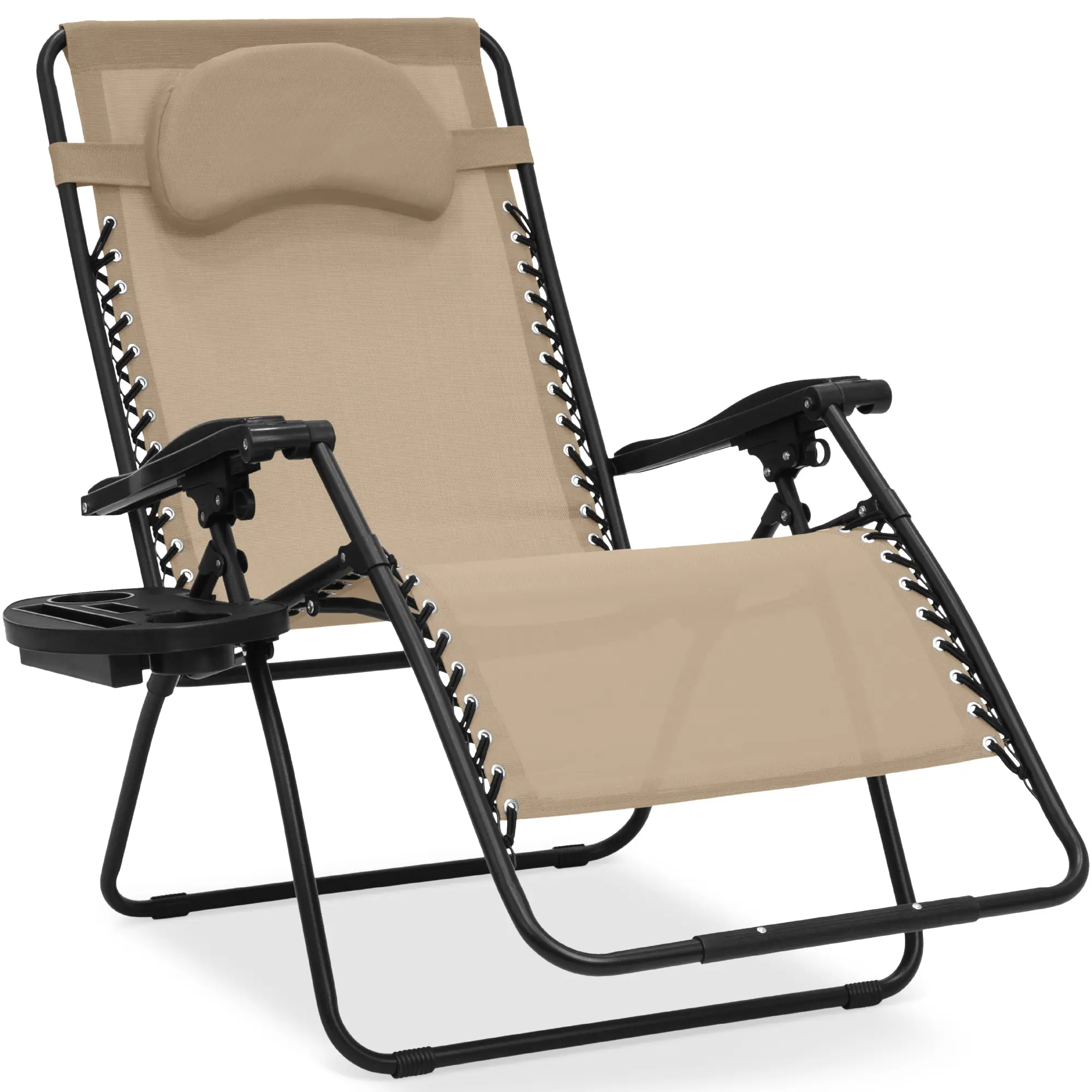 Best Choice Products Oversized Zero Gravity Chair, Folding Outdoor Patio Recliner w/ Cup Holder