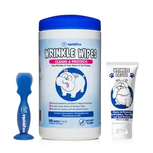Squishface Dog Wrinkle Paste & Wrinkle Wipes Bundle Squishface Dog Wrinkle Paste & Wrinkle Wipes Bundle