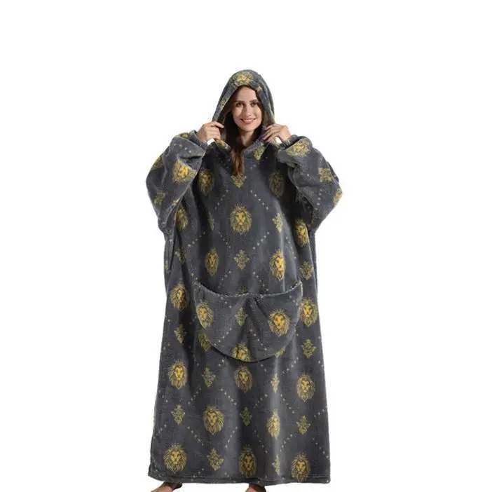 Sweatshirt Oversized Thermal Pullover Lazy Sweatshirt Extra Long Blanket Hoodie Wearable BlanketGift Sweatshirt Oversized Thermal Pullover Lazy Sweatshirt Extra Long Blanket Hoodie Wearable BlanketGift