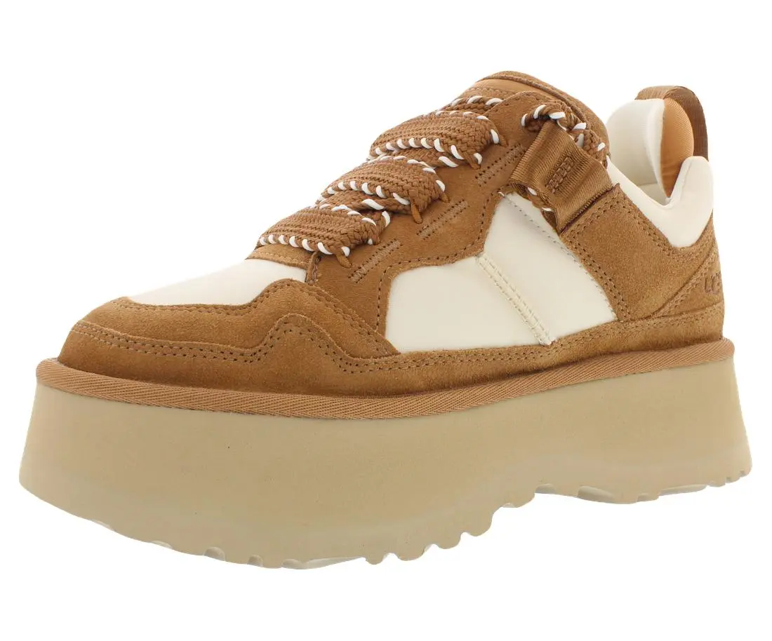 UGG Astromel Platform Suede Womens Shoes, Color: Chestnut