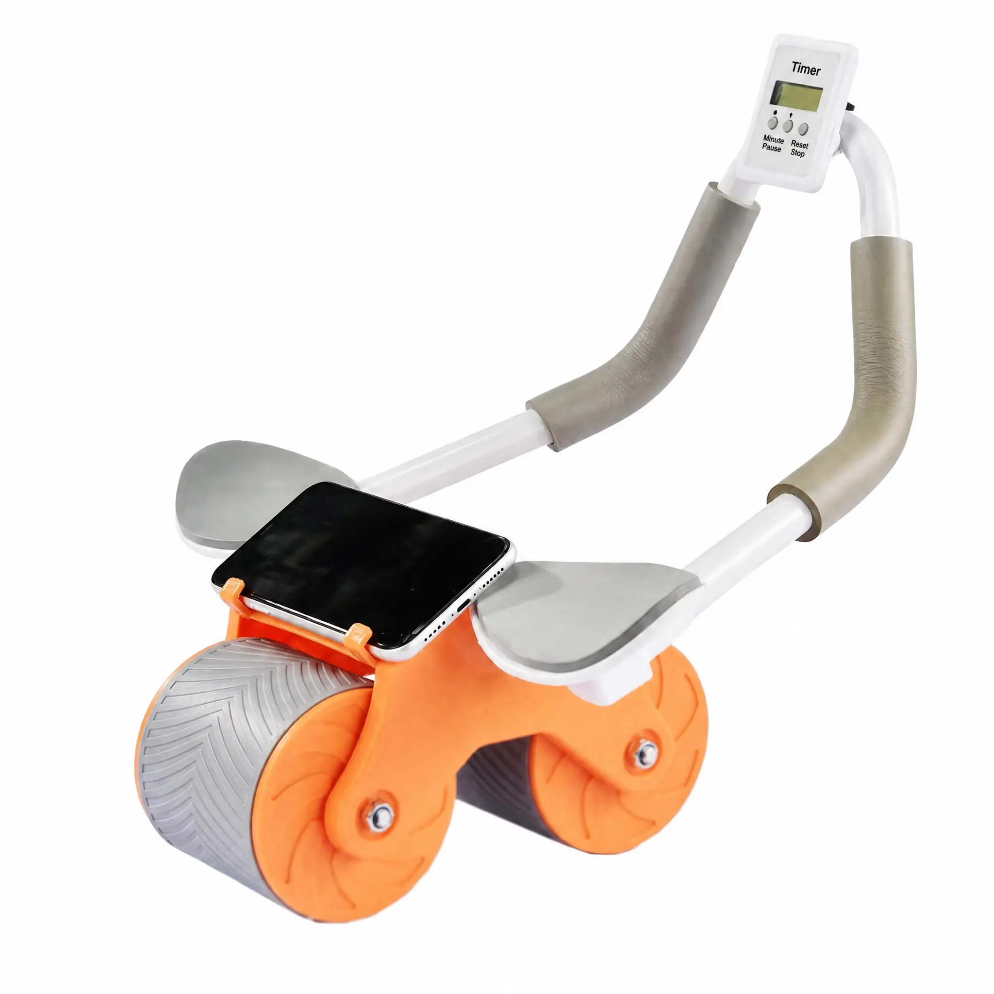 2026 Upgraded Automatic Rebound Ab Roller Wheel with Elbow Support & Timer | Smart Core Exercise Plank Trainer | Beginner-Friendly Home Gym Abdomen Equipment