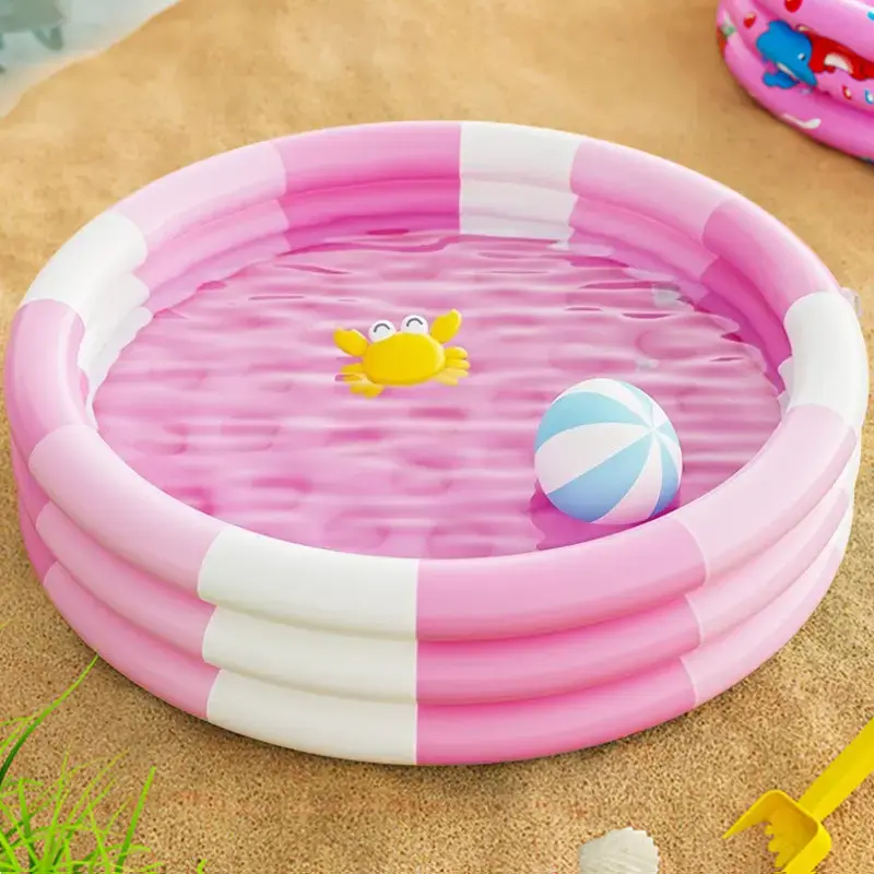 Portable Inflatable Round Shape Kiddie Pool for Kids - Lightweight, Multi-Size Backyard Water Sports Pool for Park Use