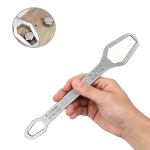 Multifunctional double-headed wrench , 8-24mm universal cross-shaped wrench, double-headed self-tightening wrench