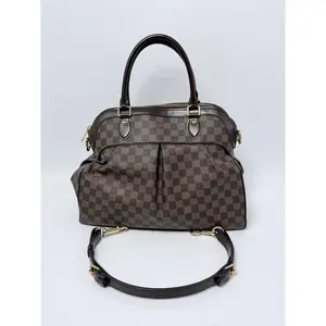 Pre-owned Louis Vuitton Canvas Shoulder Bags Damier Ebene Trevi GM Satchel Top Handle handbag Strap Shoulder Bag JA361LV