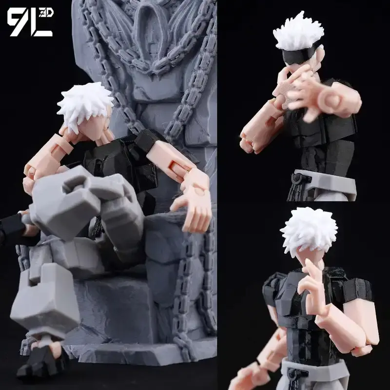 3D Printed Jujutsu Kaisen Satoru Gojo & Geto Suguru PVC Action Figurine, Collectible Figure Decor, Anime Fan Gift