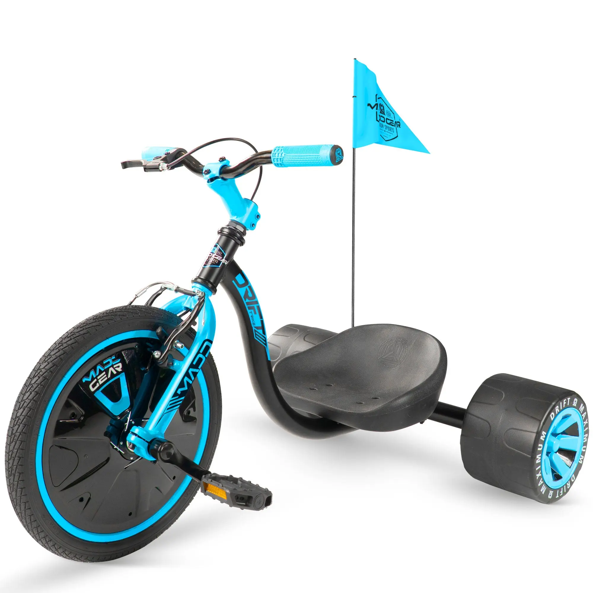 Madd Gear Drift Trike for Kids 5 and Up - Black / Blue