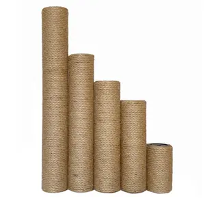 DIY Cat Scratching Post Replacement Pillar - Heavy-Duty Sisal Rope Wrapped Pole for Cat Tree Repair & Custom Climbing Towers