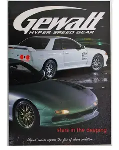 Gewalt JDM Car Canvas Poster Wall Art High-Quality Vibrant Print for Car Enthusiasts Durable Sturdy Finish Ideal Automotive Decor