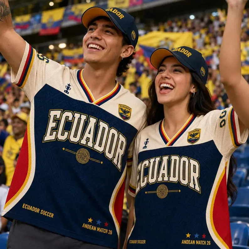 Personalized Ecuador Jersey, Custom Name Number Shirt, Game Day Sports Tee