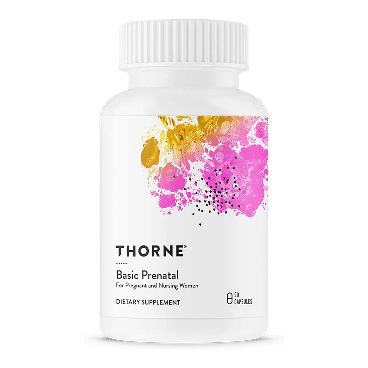 THORNE - Basic Prenatal - Well-Researched Folate Multi for Pregnant & Nursing Women - Includes 18 Vitamins & Minerals, Plus Choline - Third-Party Certified - Gluten, Dairy & Soy-Free - 30 Servings