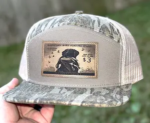 Bottomland Camo/Duck Stamp Leather Patch