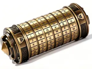 Cryptex Da Vinci Code Mini Cryptex Lock Puzzle Boxes with Hidden Compartments Anniversary Valentine's Day Romantic Birthday Gifts for Her Gifts for Girlfriend Box for Men