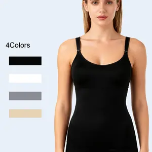 Women's Sleeveless Shapewear Tank Tops - Seamless Compression Camisole with Adjustable Straps, Tummy Control Body Shaping Functionality