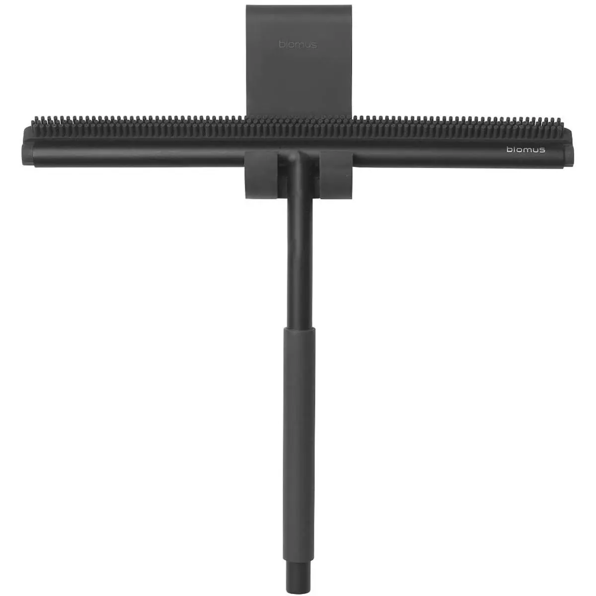 212 MAIN Blomus Modo Wall Squeegee Scraper - Black, Rubber-Silicone Blade, Steel Construction for Streak-Free Glass Cleaning, Wall Squeegees