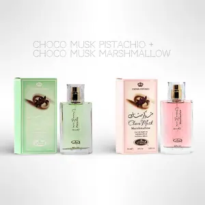 Choco Musk Duo Bundle – Marshmallow + Pistachio – 2 x 50ml Eau de Parfum – Long-Lasting Sweet Gourmand Set for Women