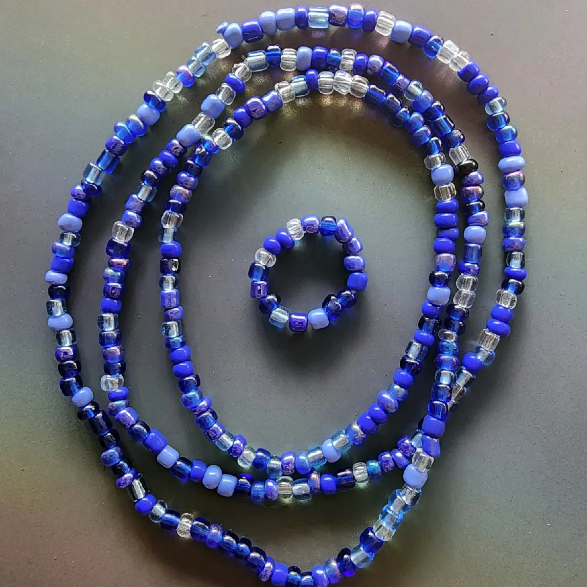 Tiny Bead Trio Friendship anklet/bracelet