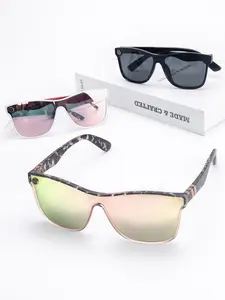 Modern Tortoise Shell Pattern Flat Top Styling Rich Girl Sunglasses, Cute Sun Protection Sunglasses for Women & Men, Travel Accessories