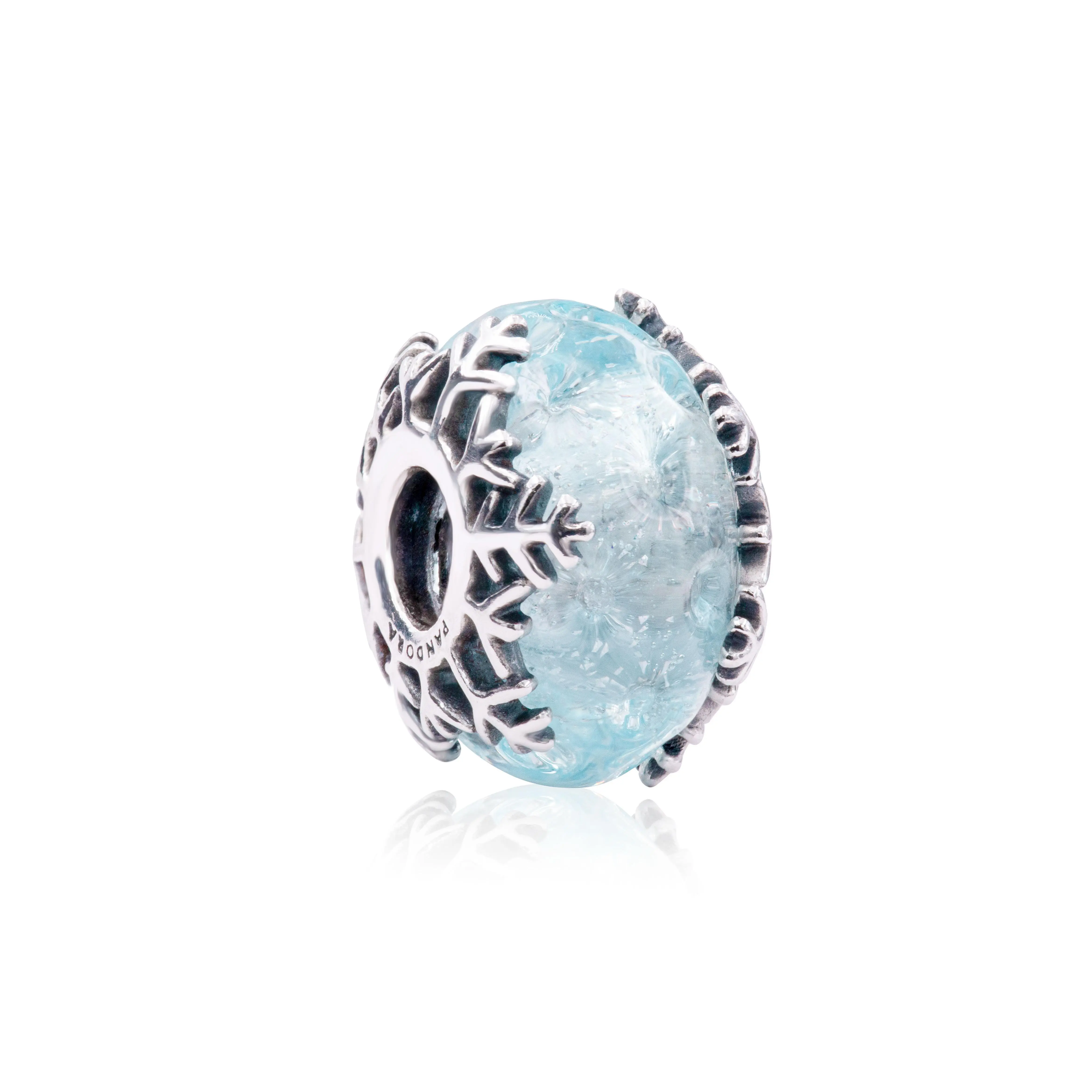 Pandora Winter Blue Snowflake Murano Charm 792377C00