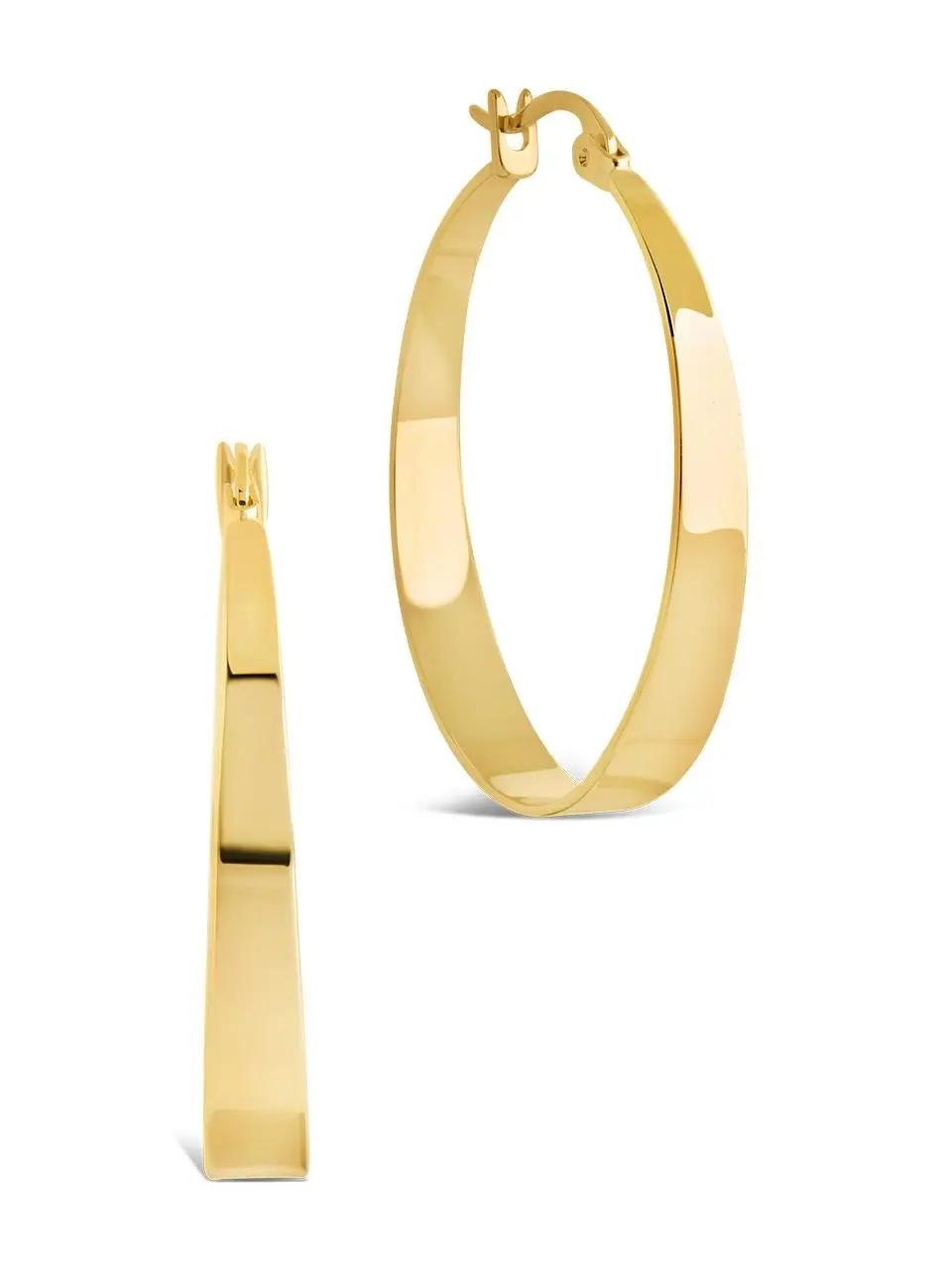 Henrietta Graduated Polished Hoop Earrings
