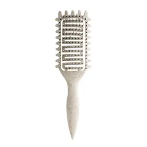 Vented Curl Defining Brush Rose Red Pain-Free Detangling & Styling Comb for Thick Hair Advanced Curl Definition Ergonomic Handle
