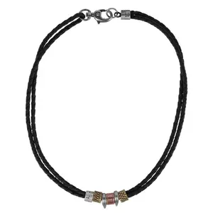 Trafalgar Nasher Vegan Leather Beaded Necklace, Bracelets