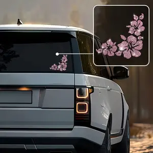 Shimmering Mums Car Sticker, Car Decal, Self-Adhesive No Residue, Easy Installation, Suitable for Cars Trucks Motorcycles Glass Windows Laptops, Best Gift, Car Decorative Sticker