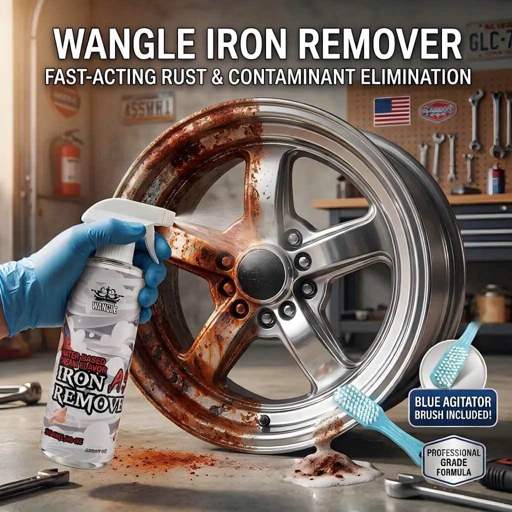 Automotive Rust Remover Spray - Heavy-Duty Iron Remover, Fast Acting Rust Converter, Safe for Automotive Paints, Wheel Rims, RV Boat, Metal Surface Restoration