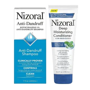 Nizoral Dandruff Control Shampoo and Hydrating Conditioner Set – 7 oz Shampoo, 9.4 oz Conditioner
