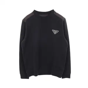 Pre-owned PRADA Cotton Small Leather Goods Triangle Logo Sweatshirt