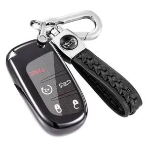 Key Fob Shell for Dodge RAM 2013-2018, Smart Remote Key Case Cover 3/4/5 Buttons for Dodge RAM 2013-2018 GQ4-54T