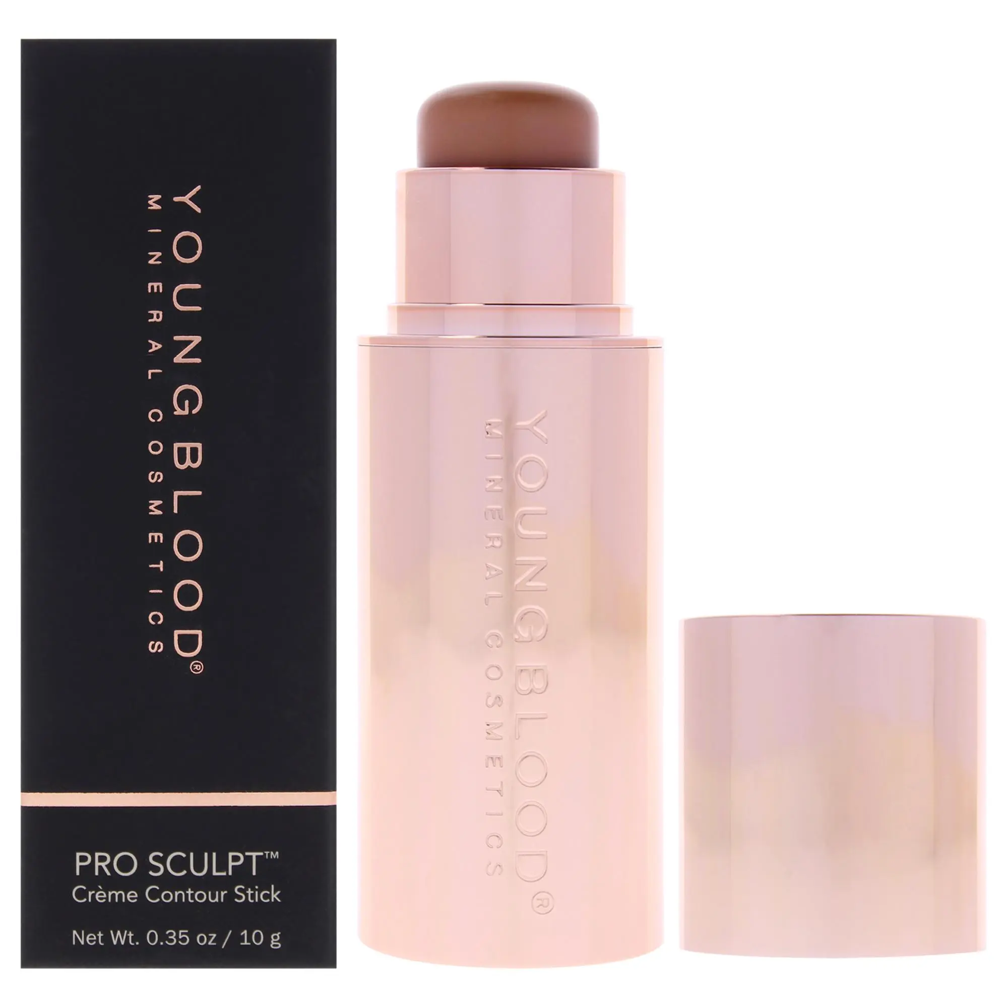 Youngblood Women's Pro Sculpt Mineral Cosmetic Cream Contour Stick - 0.35oz Face Cream Bronzer for Natural Glow, Bronze Makeup Look, Subtle Def
