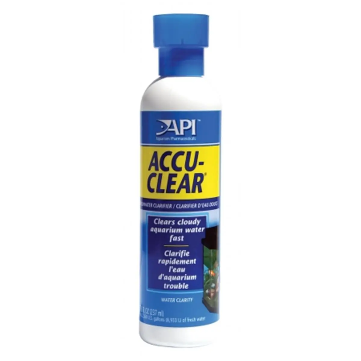 Accu-clear Aquarium Water Treatment Solution, 8 oz - 111C, Fish Tank Water Conditioner That Clears Cloudiness