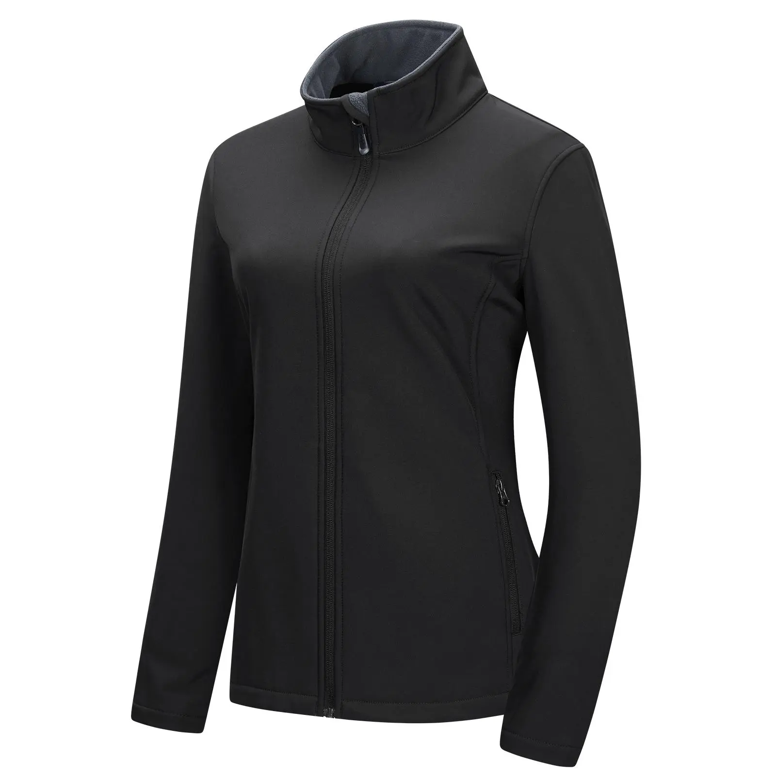 33,000ft Women's Lightweight Softshell Jacket Fleece Lined Windbreaker Waterproof Warm Jacket for Running Golf Hiking
