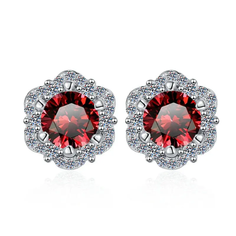 1 Carat Pomegranate Red Sparkling Zircon