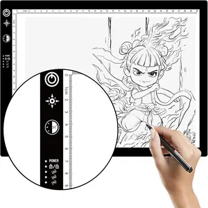A4 Ultra-Thin LED Tracing Light Box | 3 Brightness Levels, Timer & Lock | for Drawing, Sketching, Animation, Stencils & 5D Diamond Art