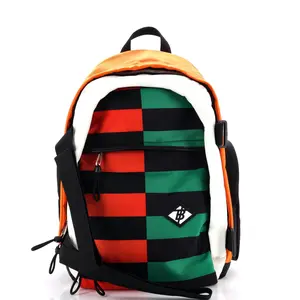 Pre-owned BURBERRY Nylon Backpacks Nevis Backpack Colorblock Econyl Large by Rebag