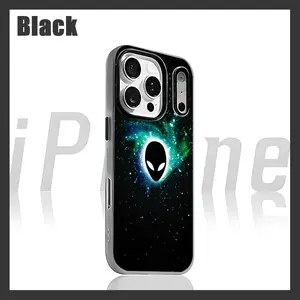 Alienware computer Brand Phone Case For iPhone 17 air 16 e 15 14 13 12  Pro Max Plus Purple 2-in-1 Jelly case