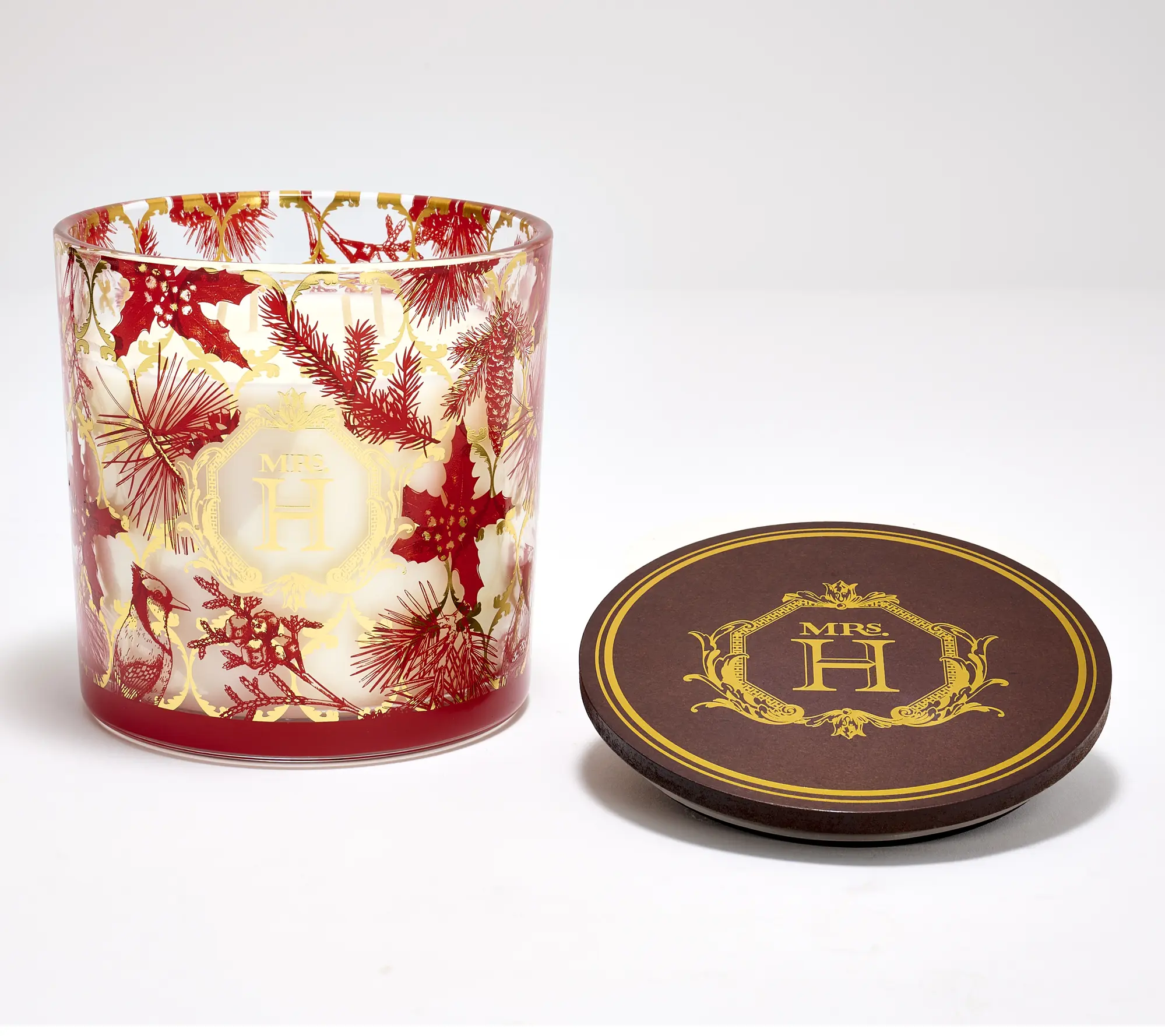 Mrs. H by Dee Hilfiger 22-oz Spiked Eggnog Creme Glass Candle Mrs. H by Dee Hilfiger 22-oz Spiked Eggnog Creme Glass Candle