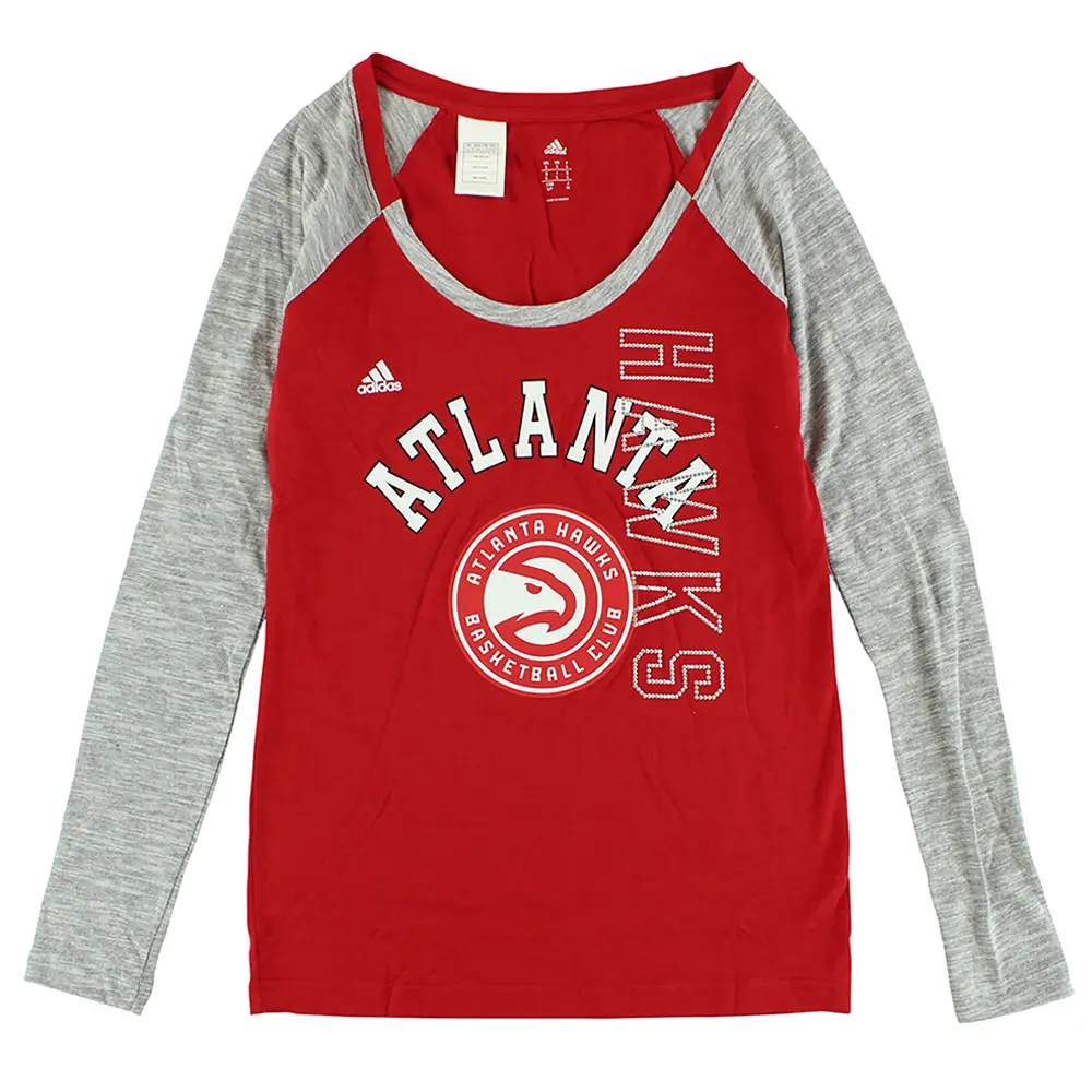 Adidas NBA Atlanta Hawk's Team Liquid Dots Womens Knits & Tees Size M, Color: Red/Grey
