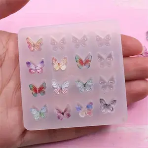 3D Butterfly Shaped Silicone Mold, 1 Count DIY Jewelry Casting Tool, Crafting Projects for Earring Necklace Pendant Jewelry Making, DIY Craft Embellishments