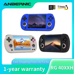 ANBERNIC RG40XXH 64 Bit Linux Retro Handheld Game Console 4.0'' IPS Custom Screen Supports 5G WiFi Bluetooth HDMI-TV Output RG40XXH 64G 5K+ Games Gifts