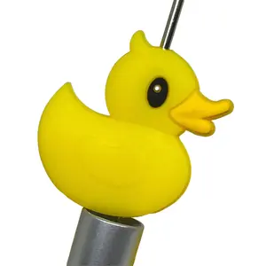 1pc Duck Vader Silicone Focal Beads | Duck Bead & Crafting - Good Luck Yellow Ducks DIY Supplies