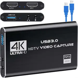 4K HDMI-used forgame live streaming and conferencing supports.Switch,PS4/5,OBS,camera,and PC.Supports 1080p60fps retro game console video Input Output