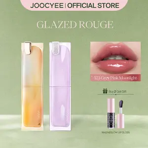 JOOCYEE Glazed Rouge, Blur, Moisturized, Long-Lasting, Hydration, Lipstick, Glossy, Juicy Lip, Silky Mood, Juicy Lips, Glossy Jelly, Plumping, Beginner-Friendly, Multi Shades, Portable, For Holidays, Party, Rush Ready, Spring Gift, Refresh Look