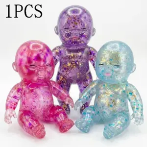 Flash Powder Squeeze Baby Toy, Slow-Rise Stress-Relief Toy, Soft Sensory Pressure-Release Toy, Cute Elastic Collectible Toy
