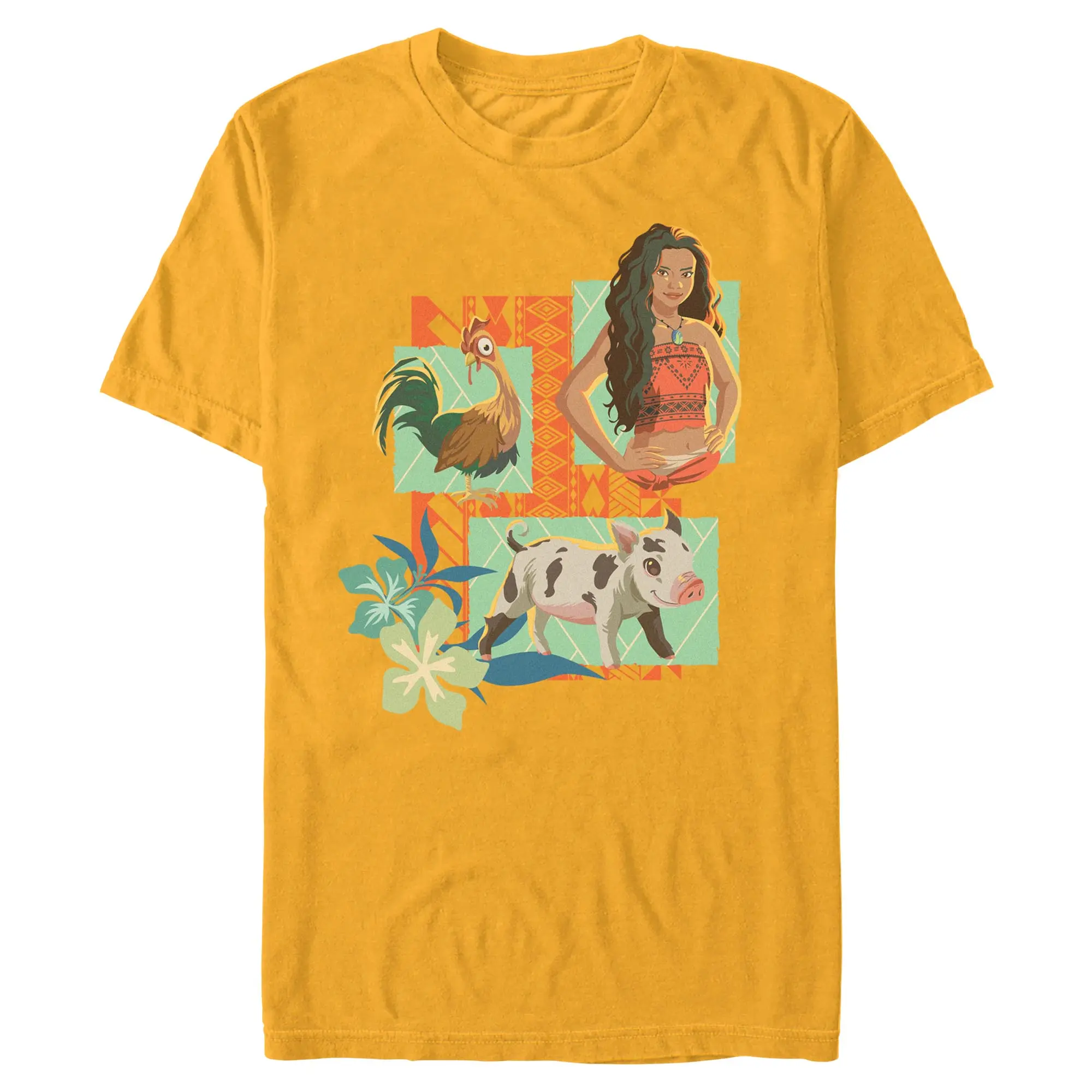 Mens Moana Pua Heihei and Friend Portraits T Shirt