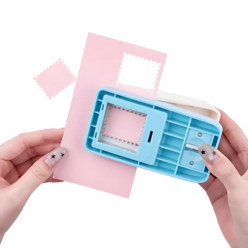 Stop Cutting by Hand! Large Stamp-Style Puncher for Perfect Edges. Easy DIY Postage Stamps for Envelopes & Journals. Great Gift for Crafters, Teachers & Kids - Note: This product does NOT include stickers or refill materials Stop Cutting by Hand! Large Stamp-Style Puncher for Perfect Edges. Easy DIY Postage Stamps for Envelopes & Journals. Great Gift for Crafters, Teachers & Kids - Note: This product does NOT include stickers or refill materials