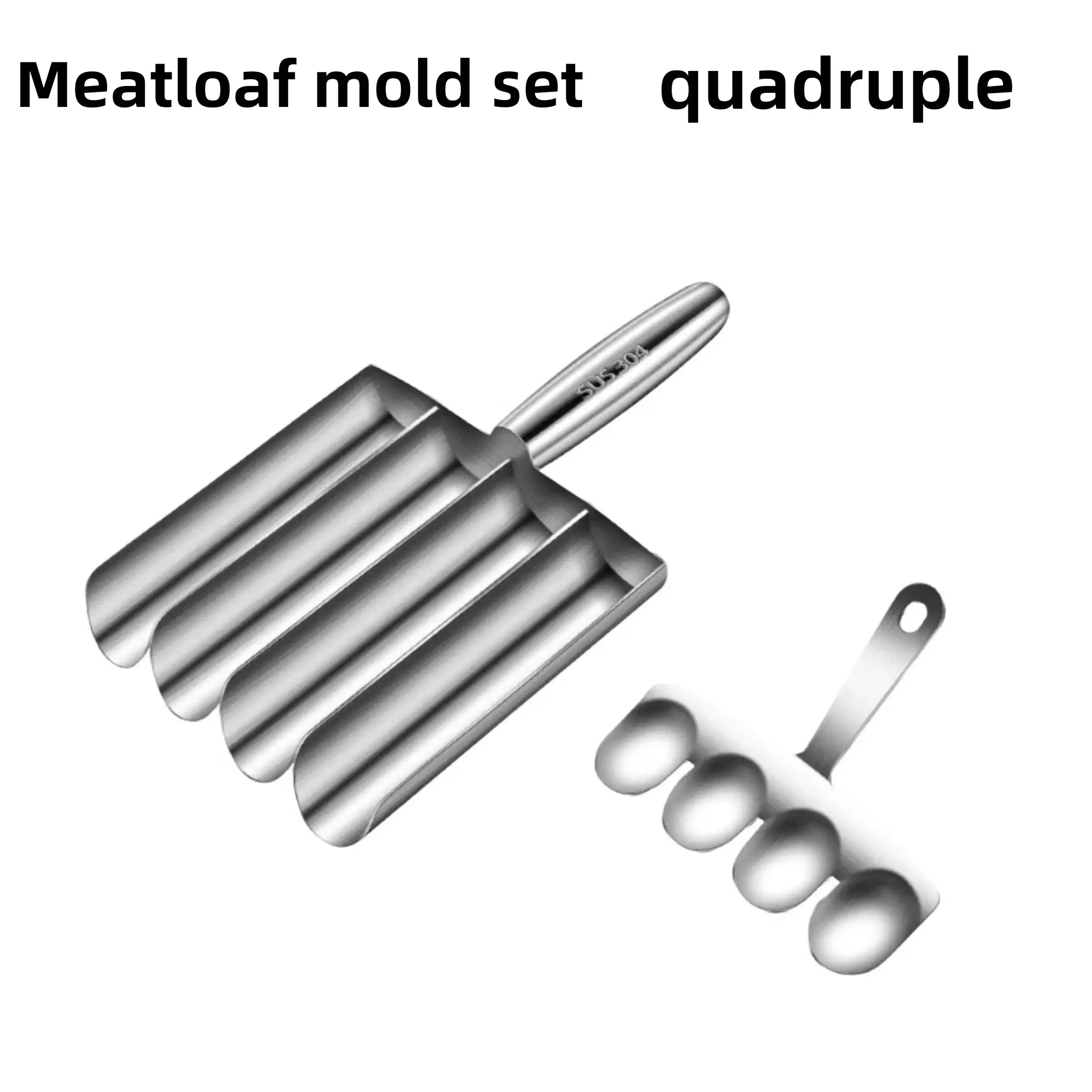 Stainless Steel Meatball Mold Set, Durable Cooking Tools, Non-Stick Easy-To-Use Design, Perfect for Burgers Cookies Onigiri, Ideal for Holiday Cooking