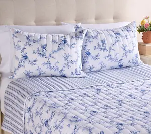 Springtime Songbird Reversible King Quilt Set by Kim Gravel Springtime Songbird Reversible King Quilt Set by Kim Gravel