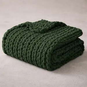Heirloom Throw - Hunter Green